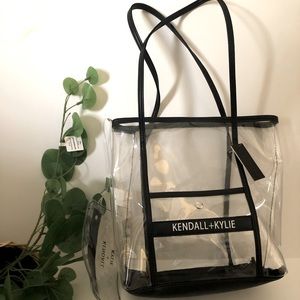 KENDALL + KYLIE black clear bag